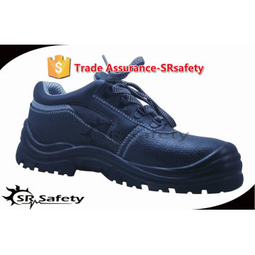 SRSAFETY 2015 industrial safety shoes emboss cow leather safety shoes black men shoes